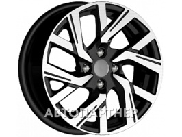 K&K KC1030 6x15 4x100 ET39 60.1 Алмаз черный Chevrolet Cobalt